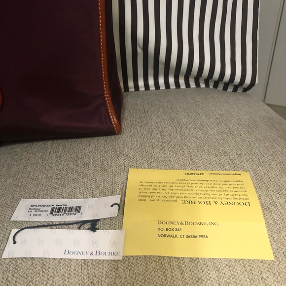 Dooney Bourke, Leather & Cabriolet Canvas Market Tote - Picture 7 of 7